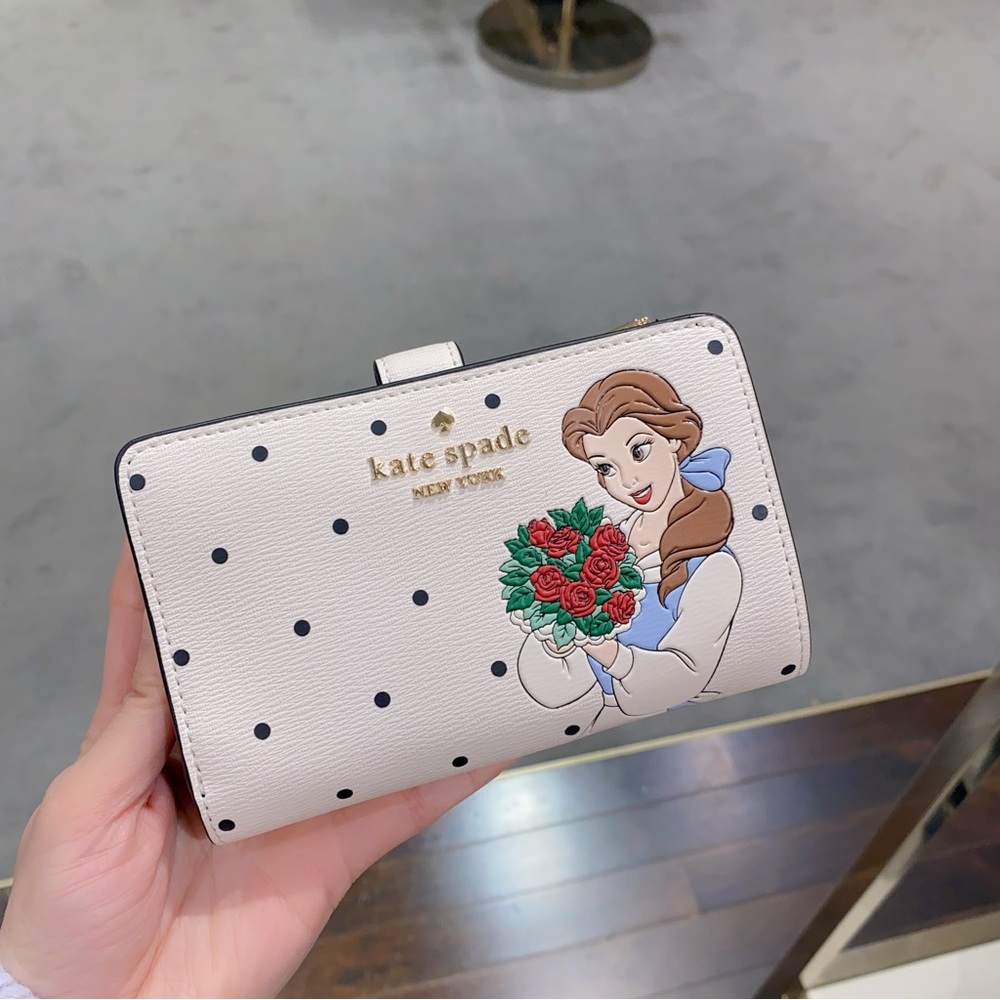 Kate Spade Disney beauty and the beast medium wallet